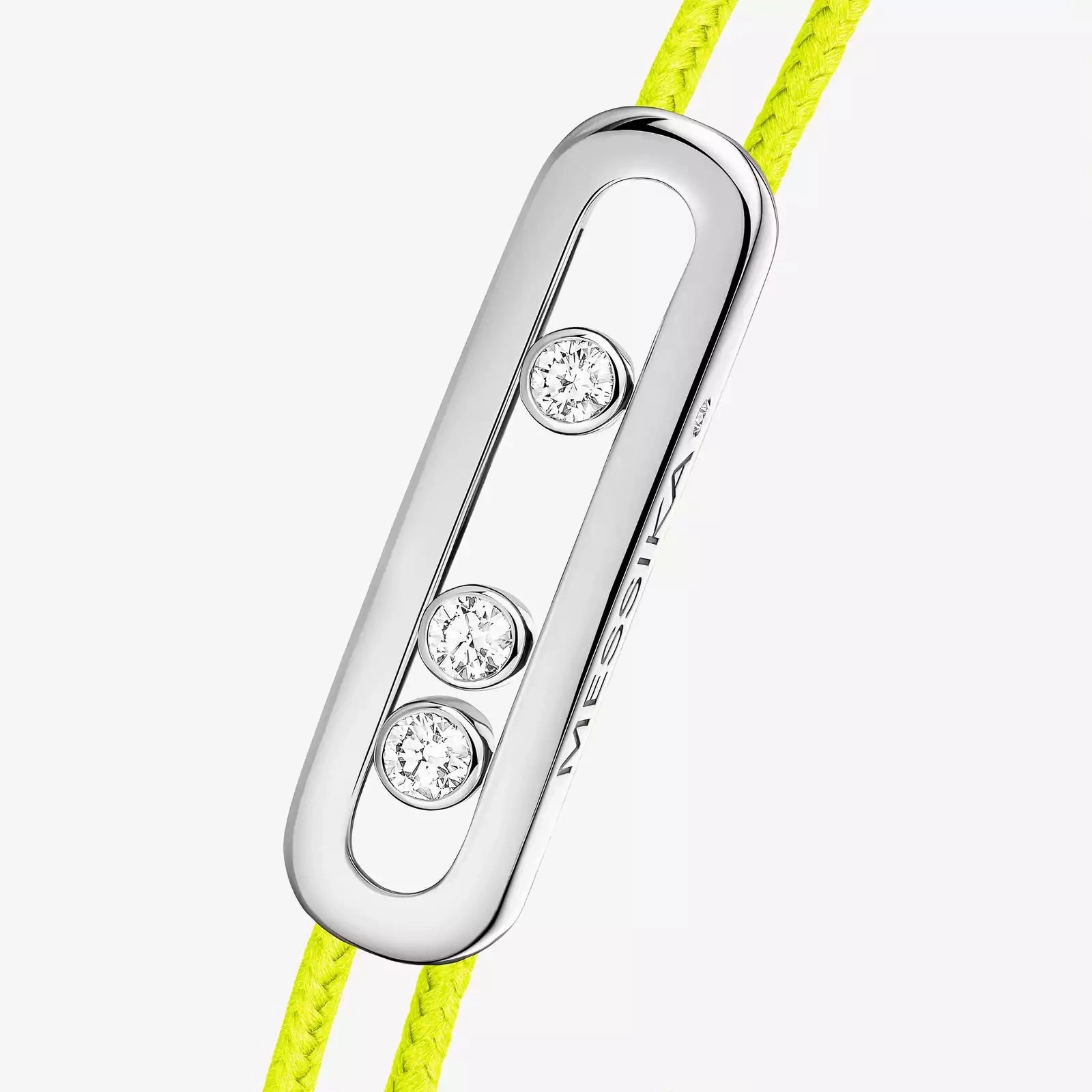 Messika Care(s) 18ct White Gold & Diamond Yellow Cord Bracelet