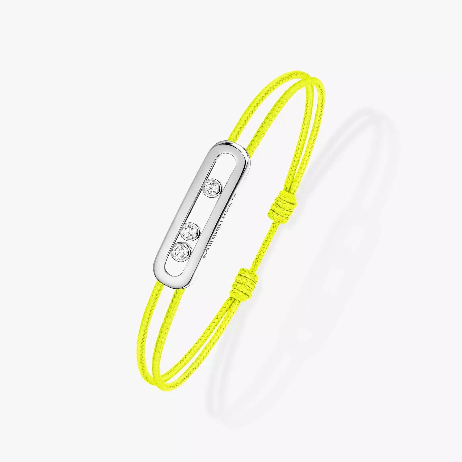 Messika Care(s) 18ct White Gold & Diamond Yellow Cord Bracelet