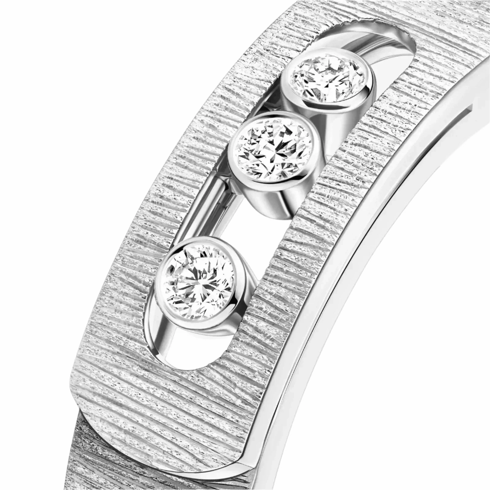 Messika Move Noa Cisel 18ct White Gold 0.10ct Diamond Ring