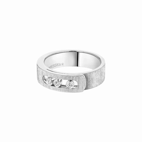 Messika Move Noa Cisel 18ct White Gold 0.10ct Diamond Ring