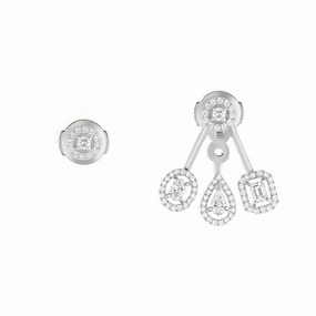 Messika My Twin 18ct White Gold Diamond Trio Earrings