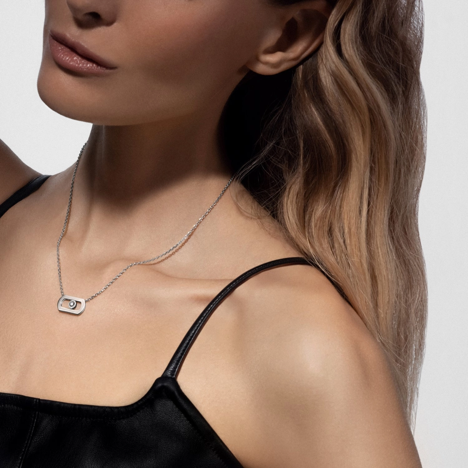 Messika So Move 18ct White Gold 0.12ct Diamond Necklace
