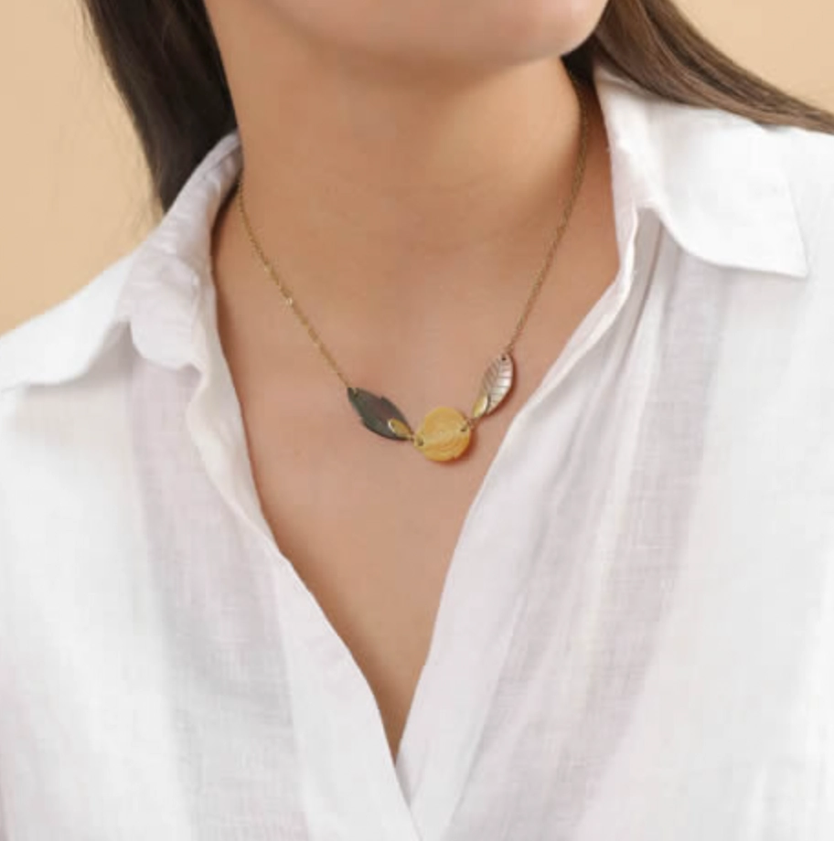 MON JARDIN 3 elements necklace