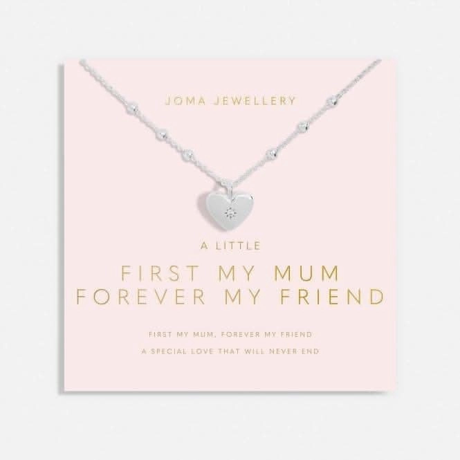 Mother's Day A Little First My Mum Forever My Friend Silver Plated Necklace 6932