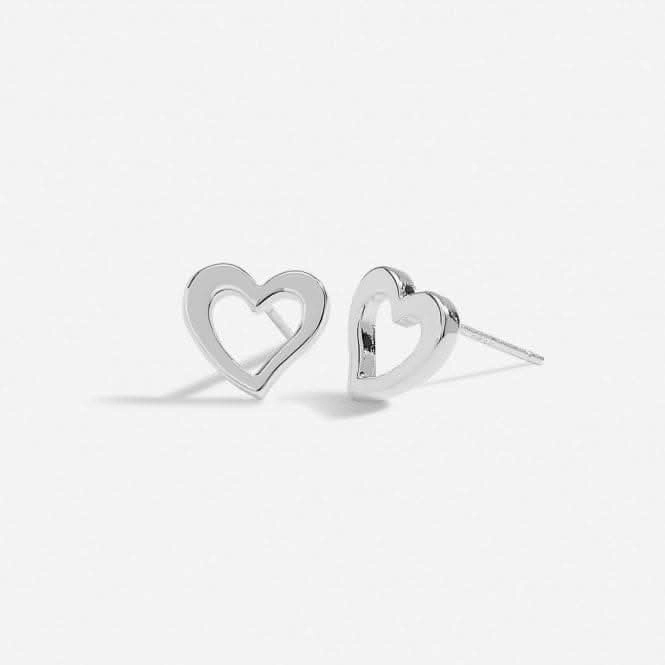 Mother's Day From the Heart Gift Box Love You Mum Silver Plated Earrings 6963