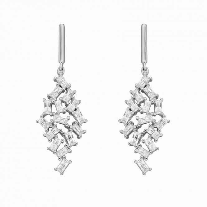 Multi Baguette Scatter Drop Earrings E6063