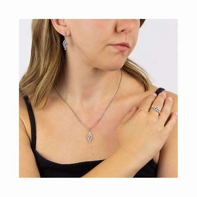 Multi Baguette Scatter Drop Earrings E6063