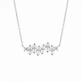 Multi Baguette Zirconia Necklace N4497