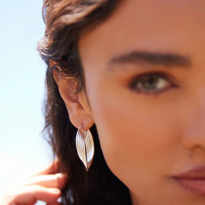 Najo - Awaken Oval Silver Earrings