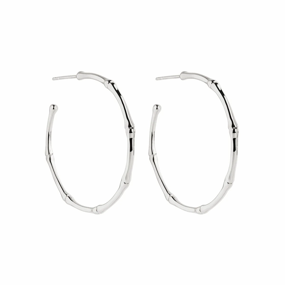 Najo - Bamboo Large Stud Hoop Earring