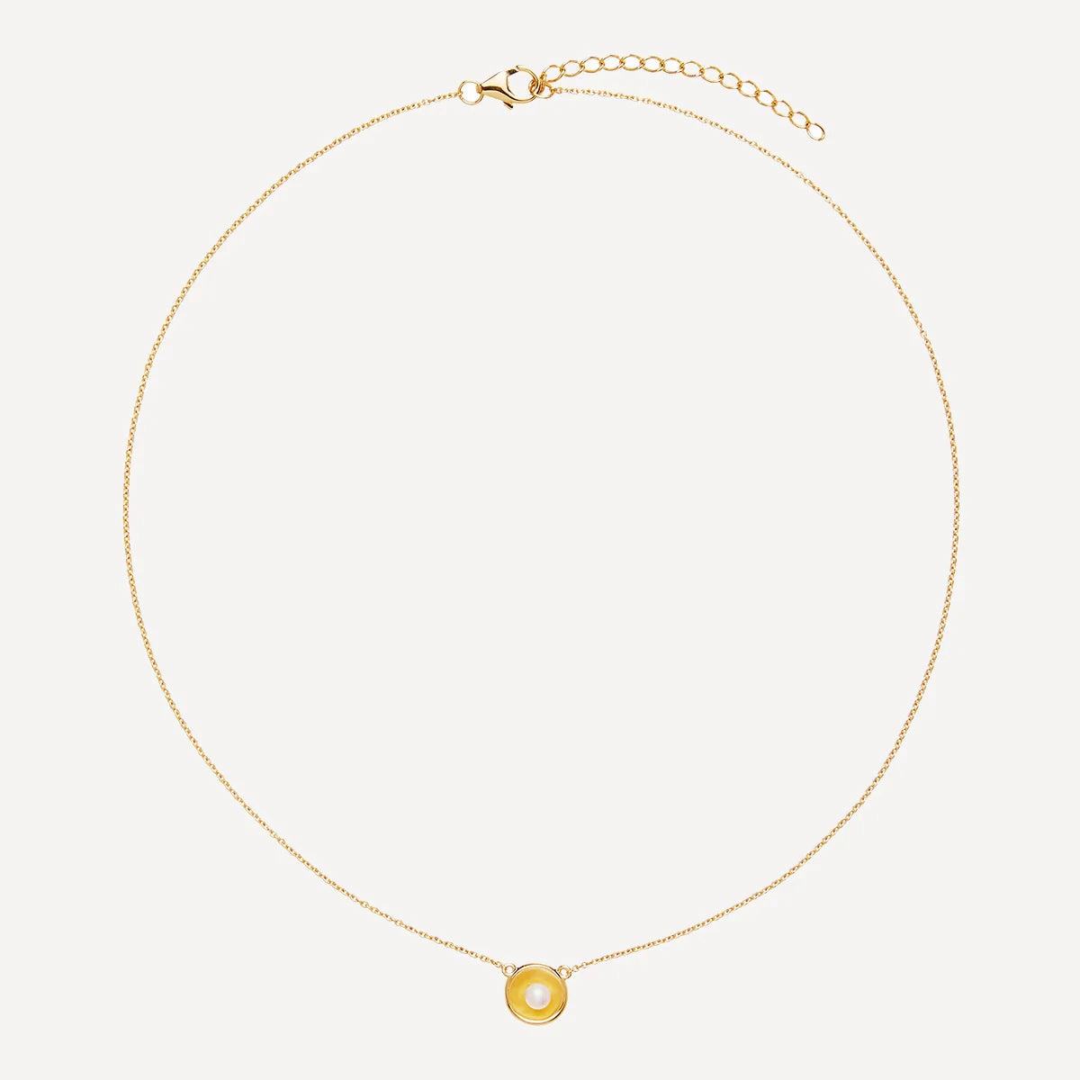 Najo - Capri Pearl Necklace Gold Plated