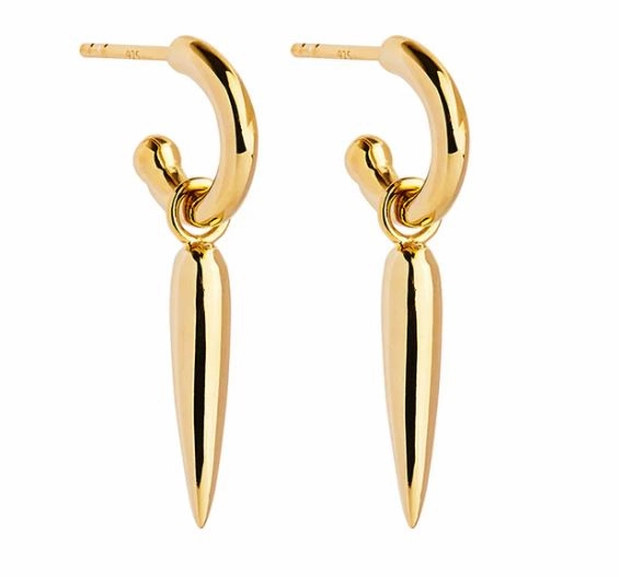 Najo - Chilli Drop Gold Plated Earring