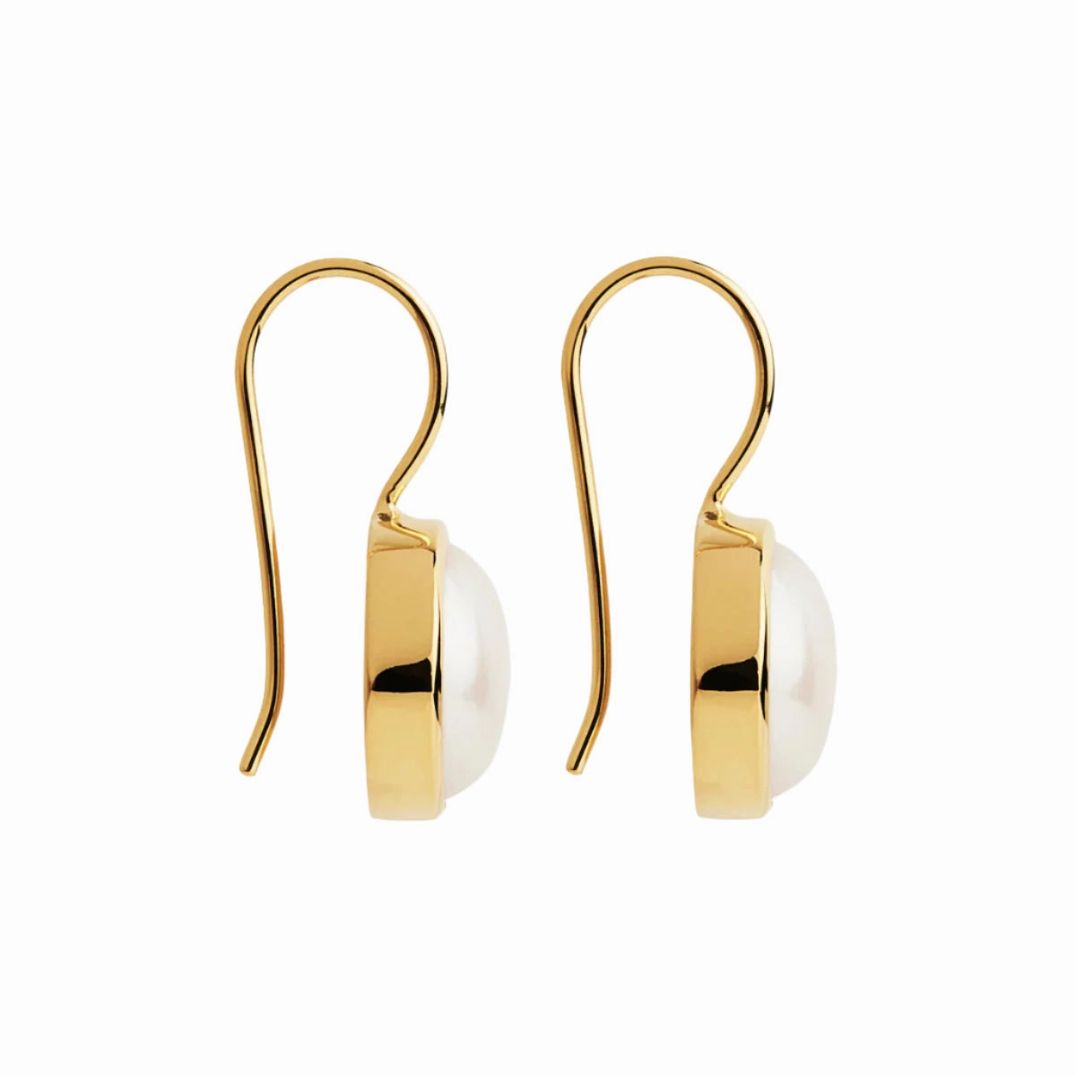 Najo - Chroma Pearl Earrings Gold Plated