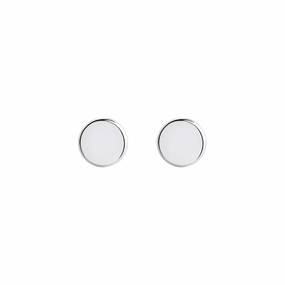 Najo - Clsico Round Mens Silver Cufflinks