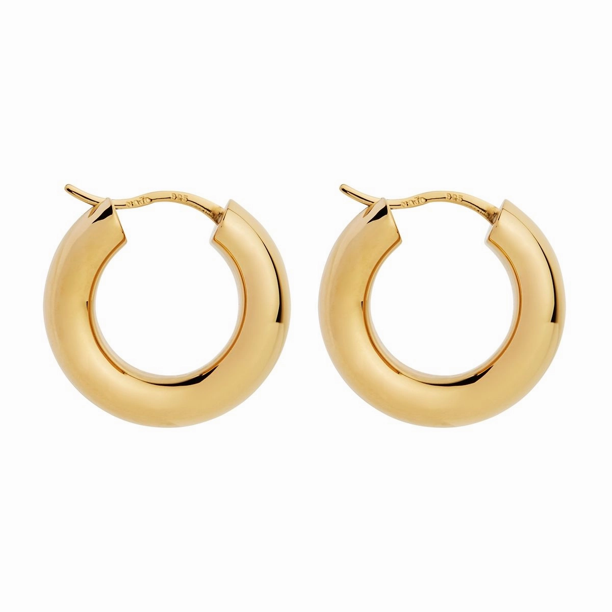 Najo - Cocoon Hoop Earring Yellow Gold