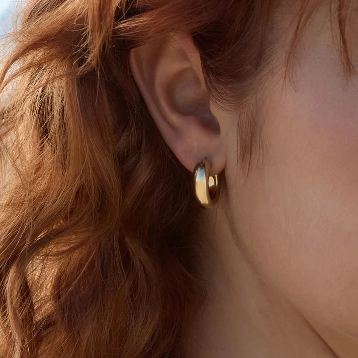 Najo - Cocoon Hoop Earring Yellow Gold