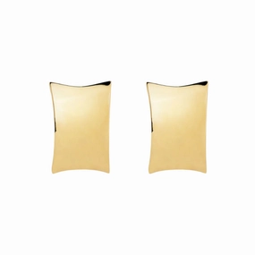 Najo - Comet Stud Earrings Gold Plated