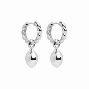 Najo - Dew Drop Silver Earrings