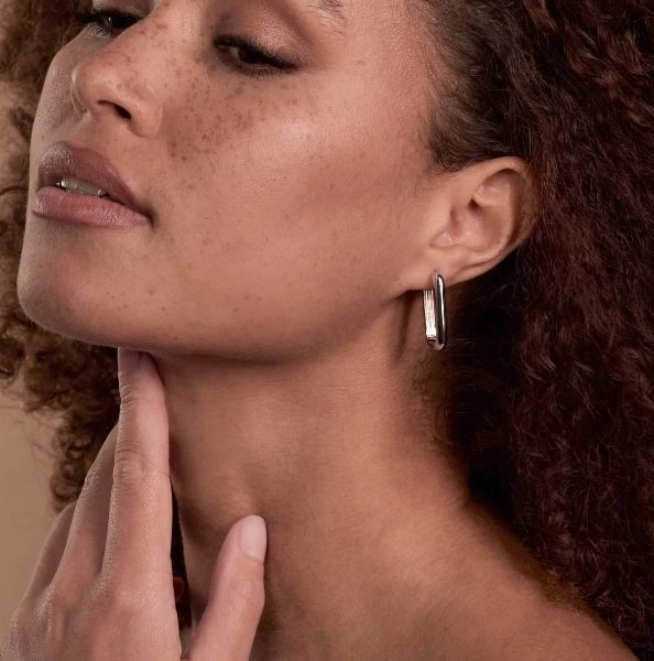 Najo - Elemental Hoop Earrings Silver