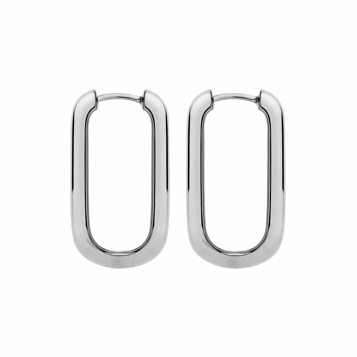 Najo - Elemental Hoop Earrings Silver