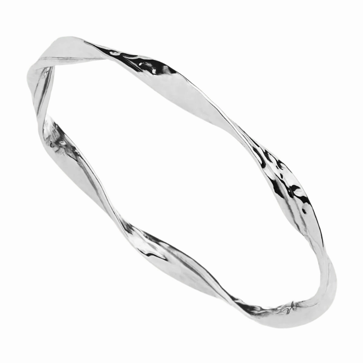 Najo - Enigma Bangle Silver