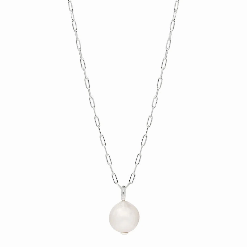 Najo - Moonpool Pearl Necklace Silver