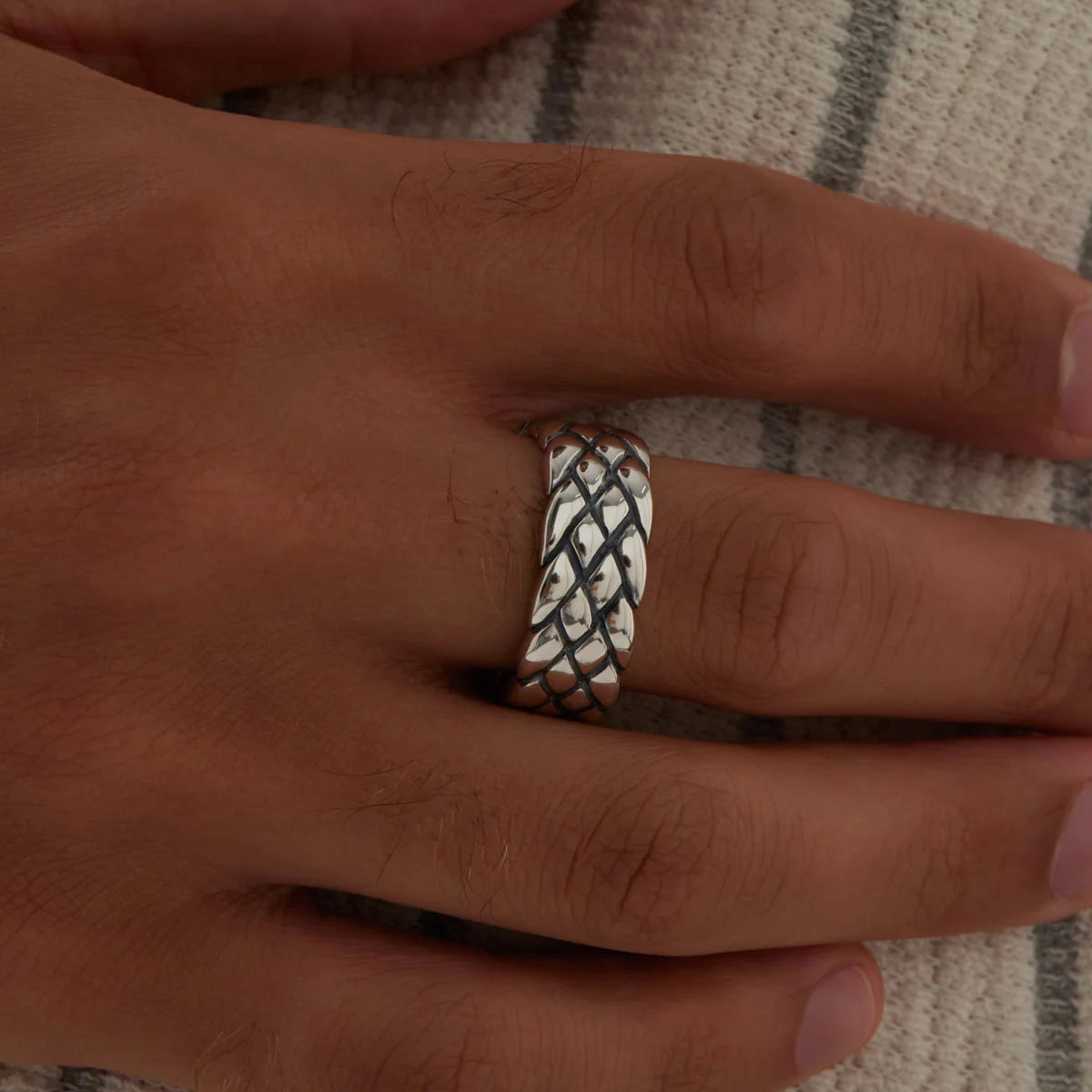 Najo - Ophidian Mens Silver Ring
