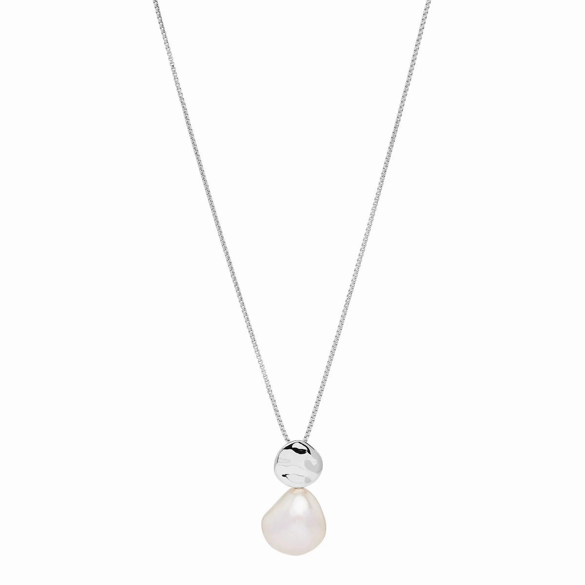 Najo - Renaissance Pear Necklace Silver