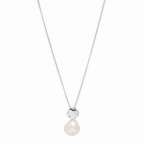 Najo - Renaissance Pear Necklace Silver