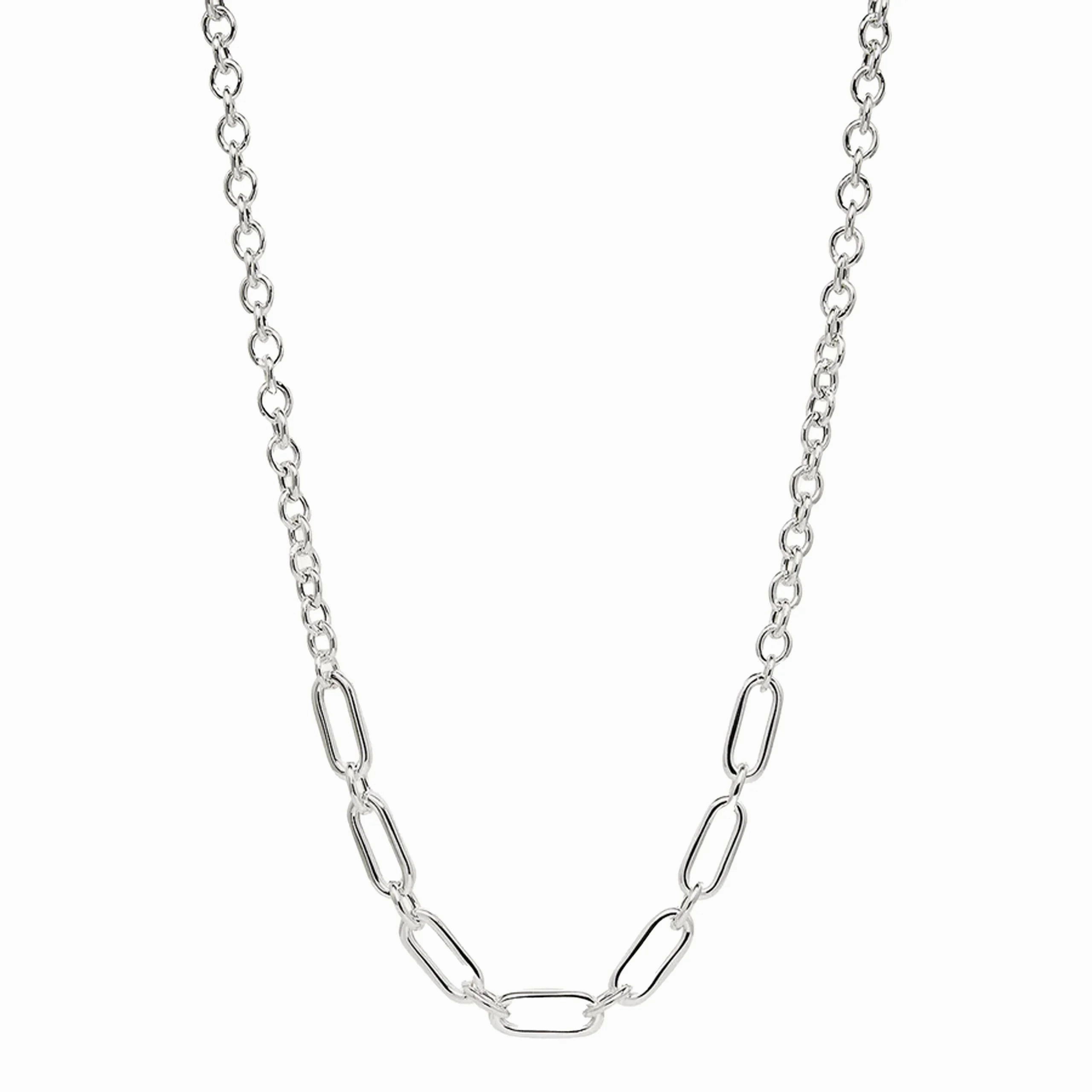 Najo - Sentiero Oval Link Chain Necklace Sterling Silver