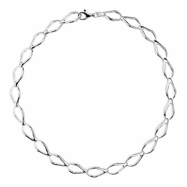 Najo - Summer Leaf Necklace Silver