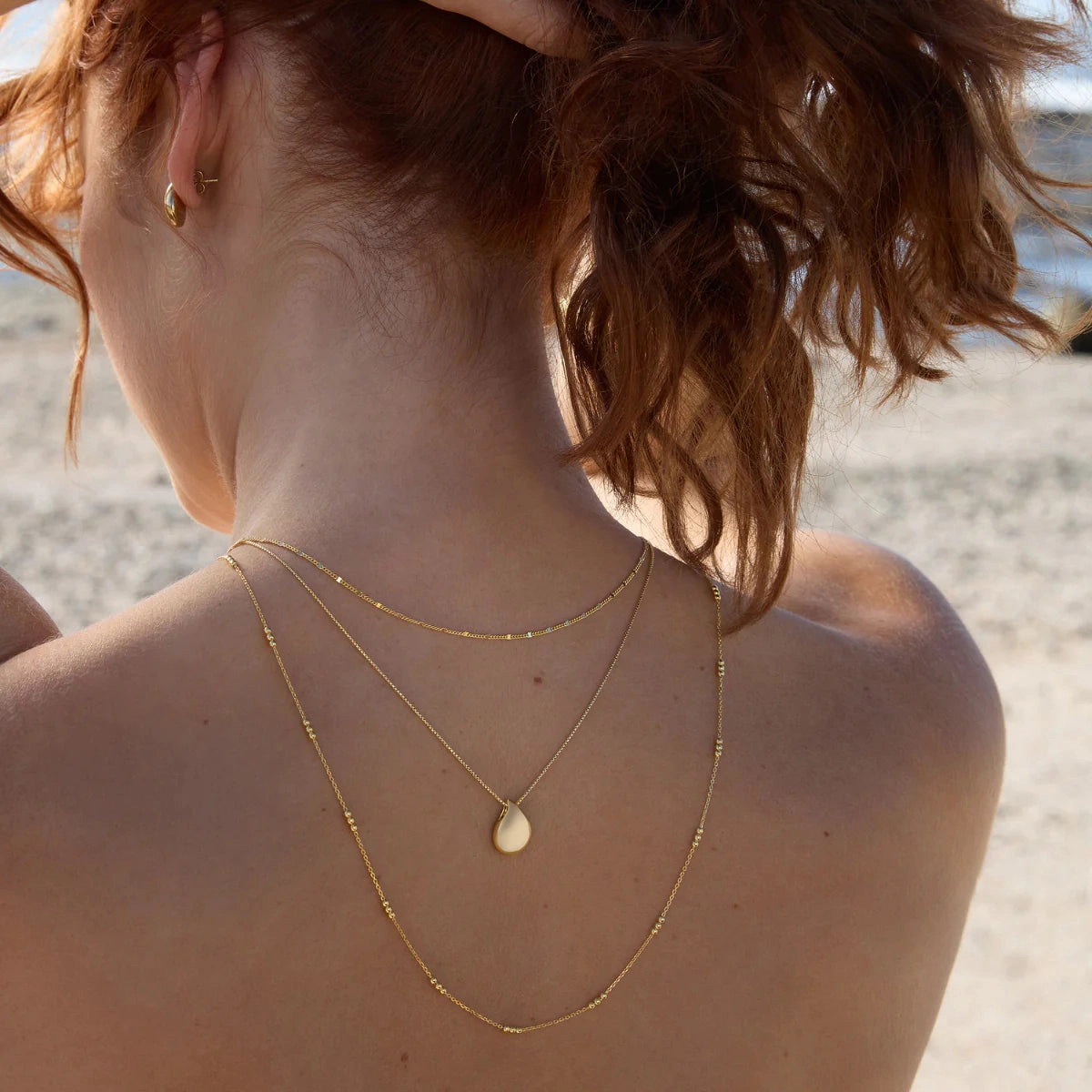 Najo - Sunshower Small Pendant Yellow Gold