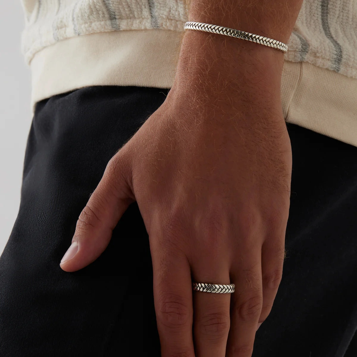 Najo - Tessera Mens Silver Ring