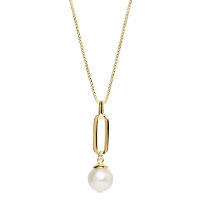 Najo - The Enchantress Pearl Necklace Gold Plated