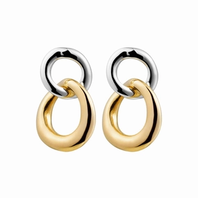 Najo -  Tranquila Two Tone Stud Earrings