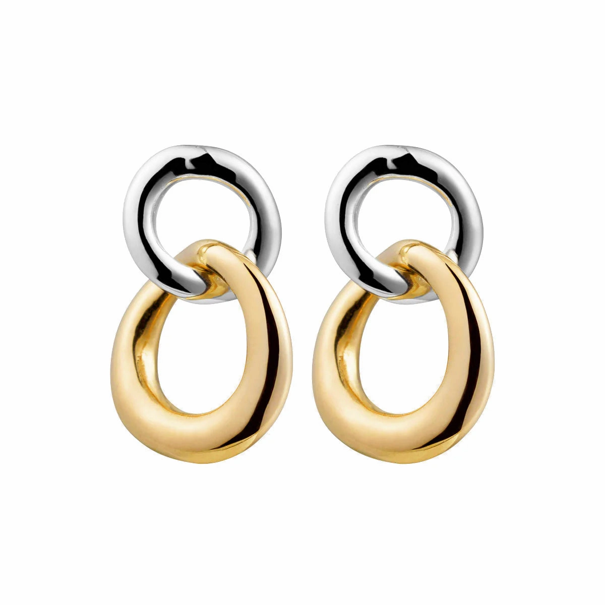 Najo -  Tranquila Two Tone Stud Earrings