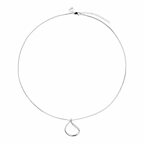 Najo - Wave Large Pendant Silver