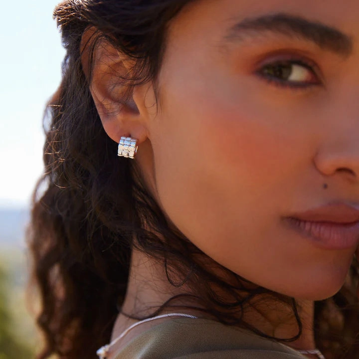 Najo - Weave Stud Hoop Earring