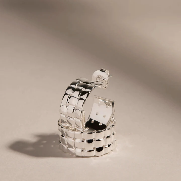 Najo - Weave Stud Hoop Earring