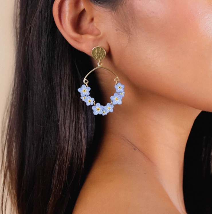 NEELA Forget Me Not Big Earring