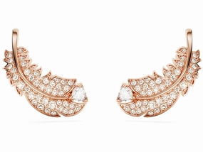 Nice Feather Rosegold Earring
