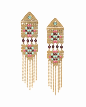 NOEMIE triangular post earrings