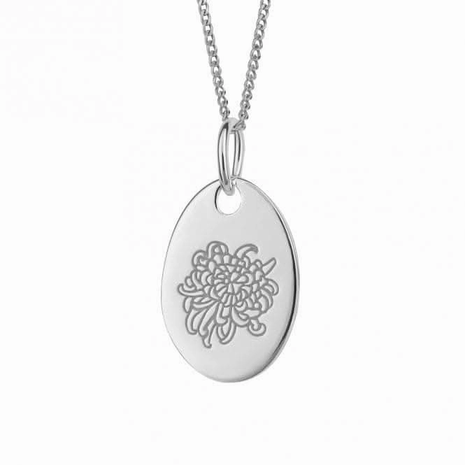 November Chrysanthemum Birth Blooms Pendant P5125
