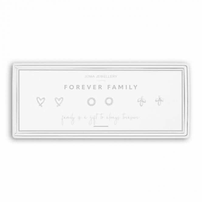 Occasion Box Forever Family Silver Set Of 3 Earrings 5342