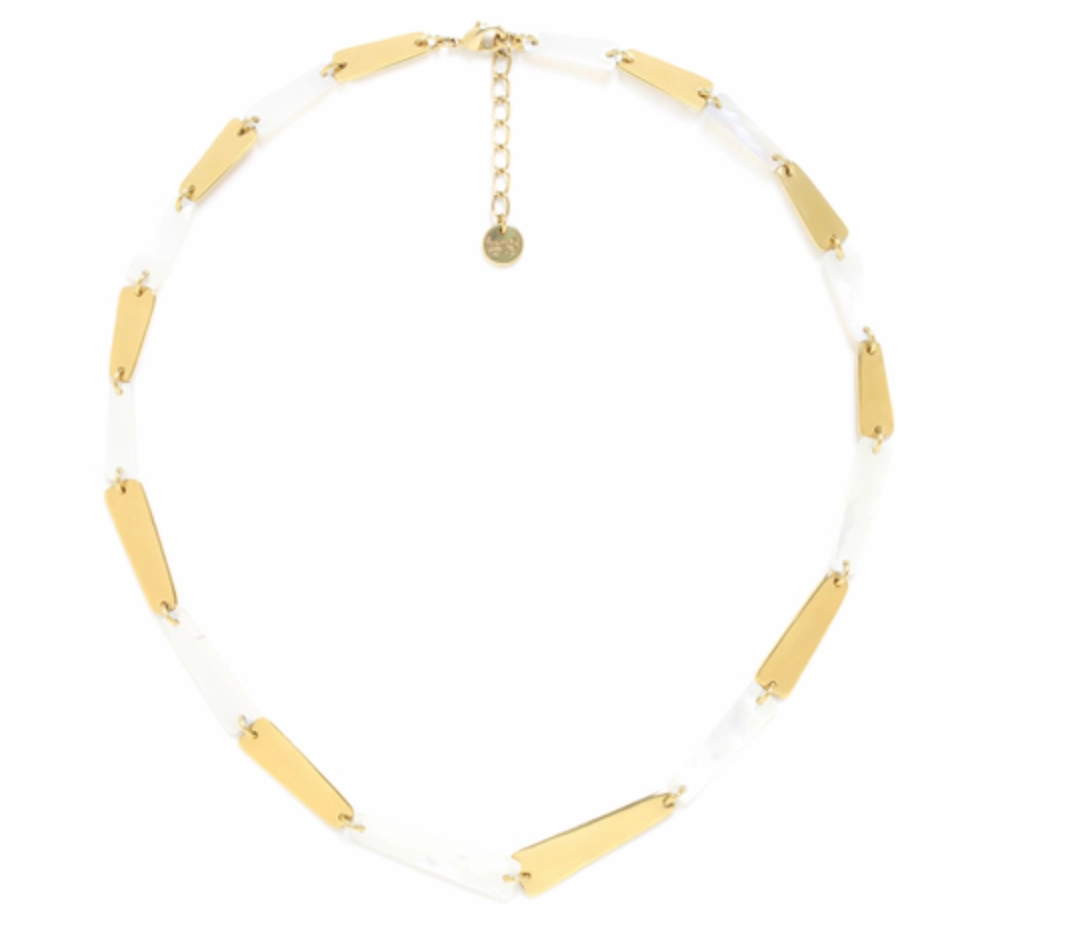 OLWEN Alternate Rectangular Necklace