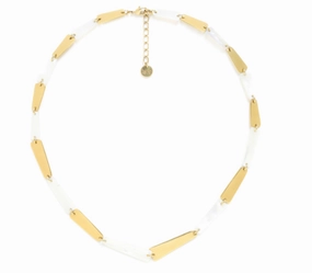 OLWEN Alternate Rectangular Necklace