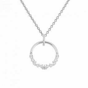 Open Circle Zirconia Pendant P5112