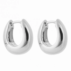 Organic Huggie Hoop Earrings E6240