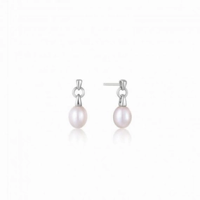 Pearl Drop Stud Earrings E043-02H