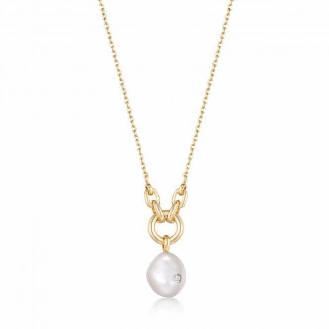Pearl Sparkle Pendant Necklace N043-03G